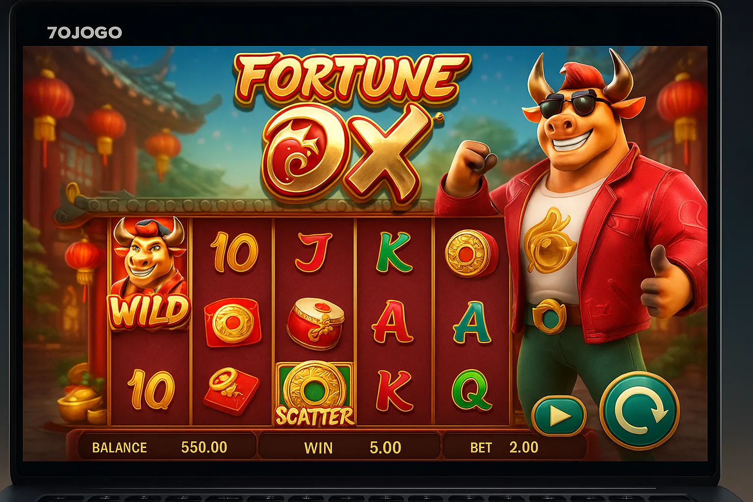 Fortune Ox no 70JOGO - Aposte Agora e Reivindique Seus Ganhos