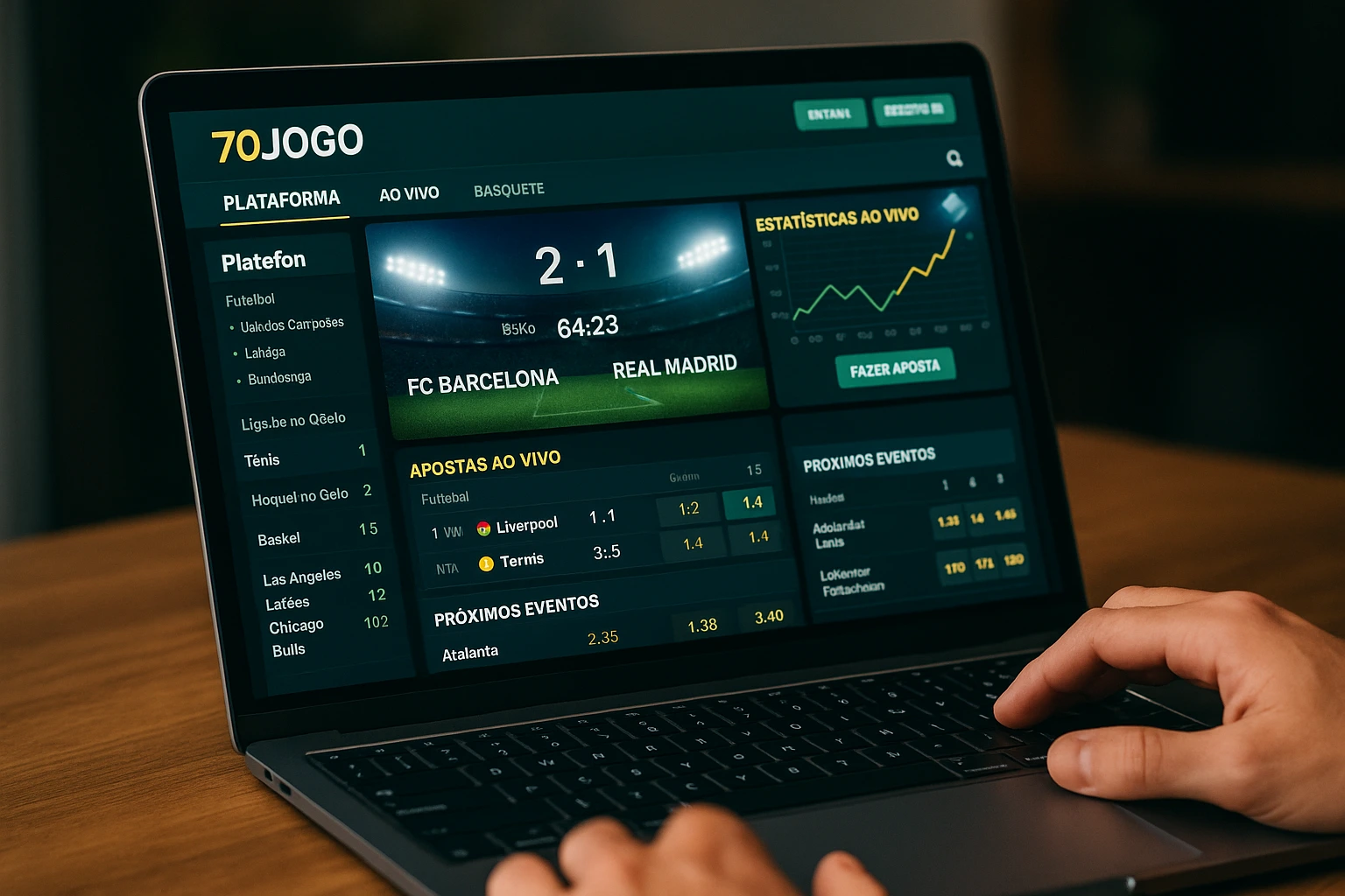 Apostas esportivas no cassino online 70JOGO