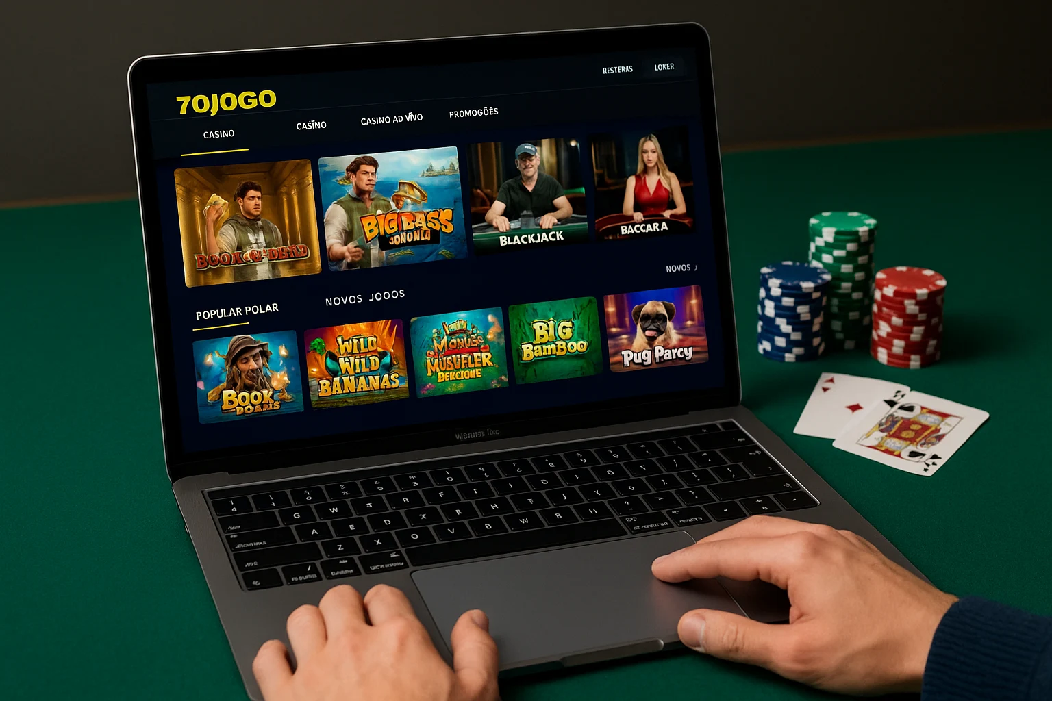 Jogos de cassino online inovadores e emocionantes na 70JOGO